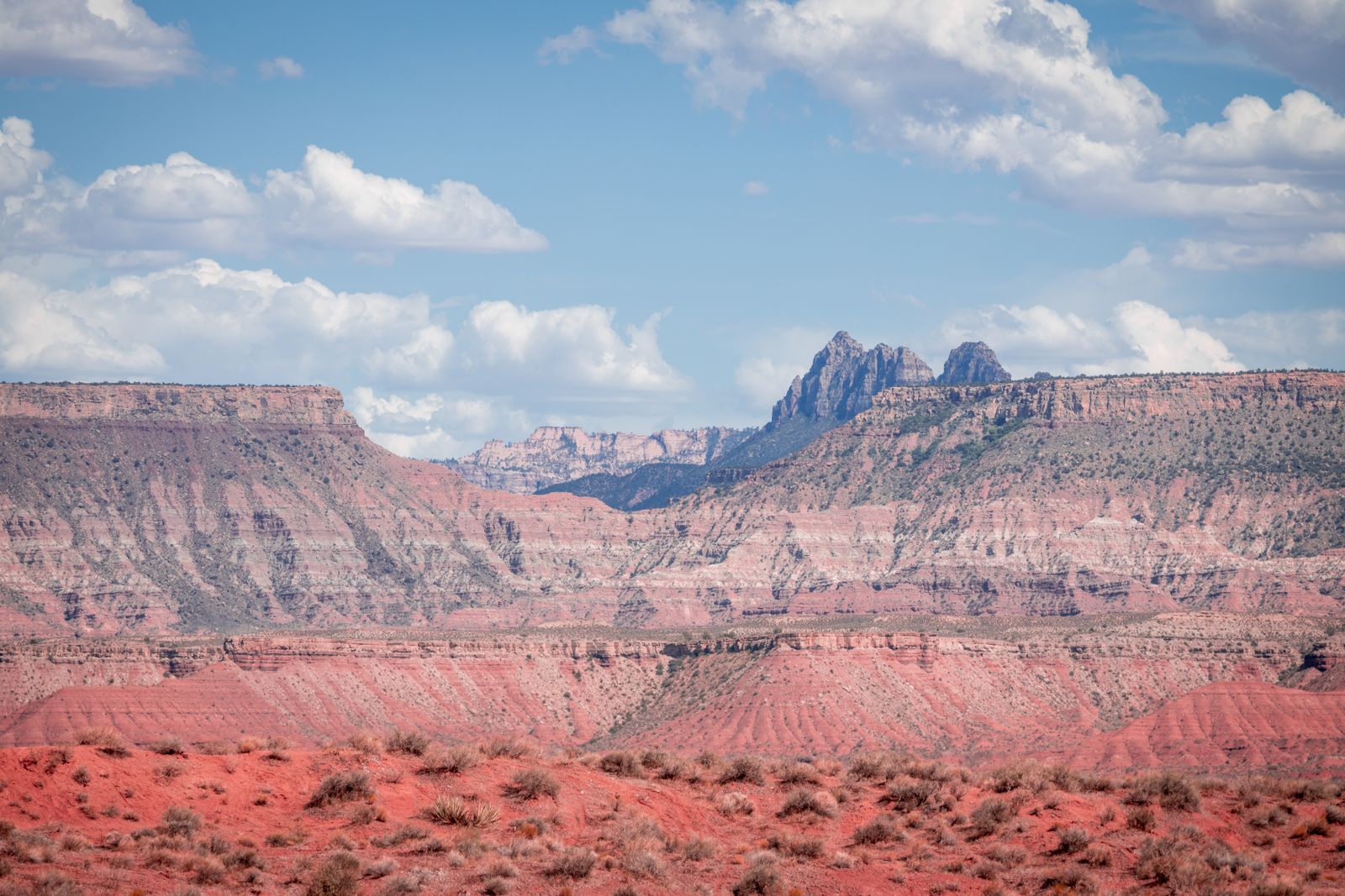 Southern Utah red rock desert vista near St. George